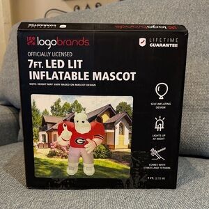 NIB logo brands 7ft LED Lit Inflatable mascot!